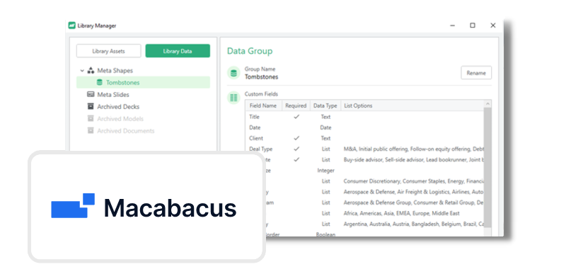 Macabacus Integration